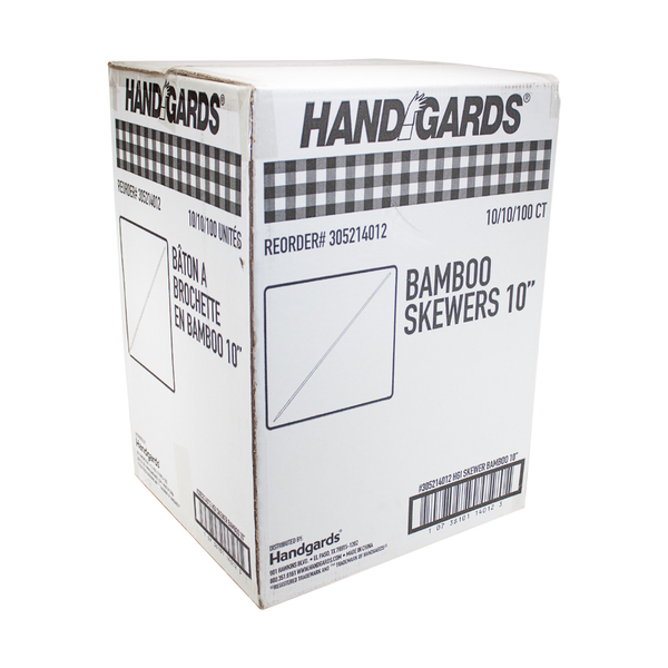 Handgards Handgards 10" Bamboo Skewer, PK10000 305214012